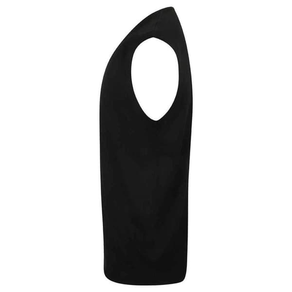 Henbury Herr Bomull Akryl V-ringad Ärmlös Sweatshirt