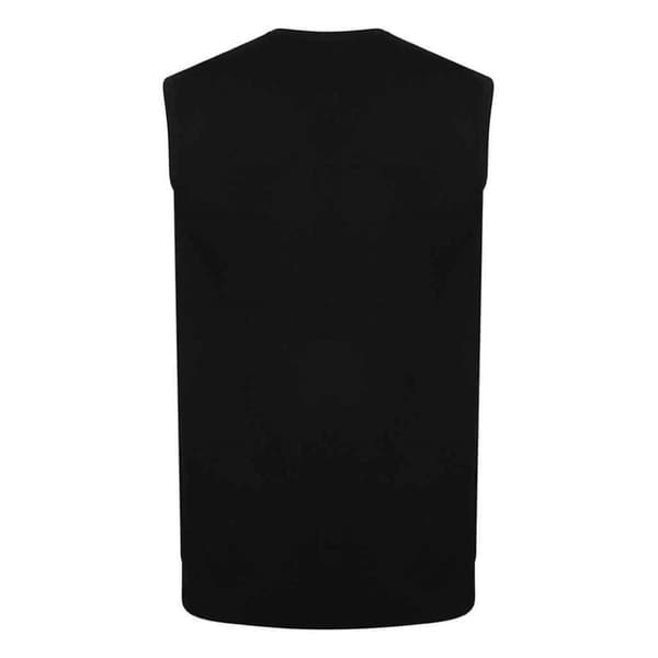 Henbury Herr Bomull Akryl V-ringad Ärmlös Sweatshirt