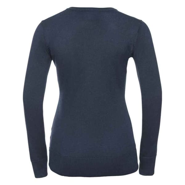 Russell Collection Womens/Ladies Marl V Neck Sweatshirt