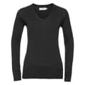 Miniatyrbilde 1 av 3: Russell Collection Womens/Ladies Marl V Neck Sweatshirt