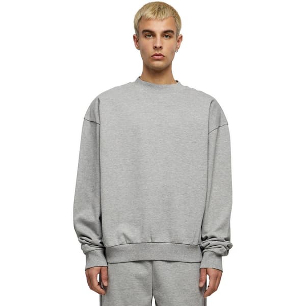 Build Your Brand Mens Ultra Heavy Crew Neck Sweatshirt