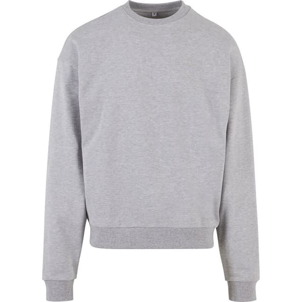 Build Your Brand Mens Ultra Heavy Crew Neck Sweatshirt
