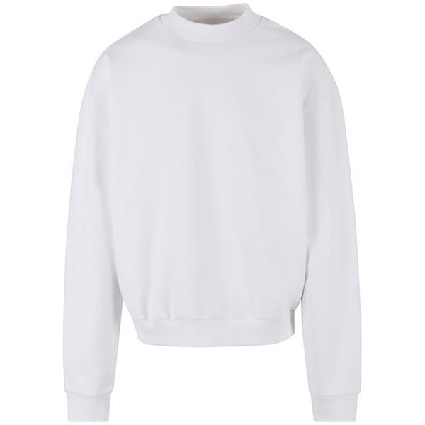 Build Your Brand Mens Ultra Heavy Crew Neck Sweatshirt