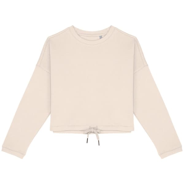 Native Spirit Sweatshirt med överdimensionerad grädde för damer/damer