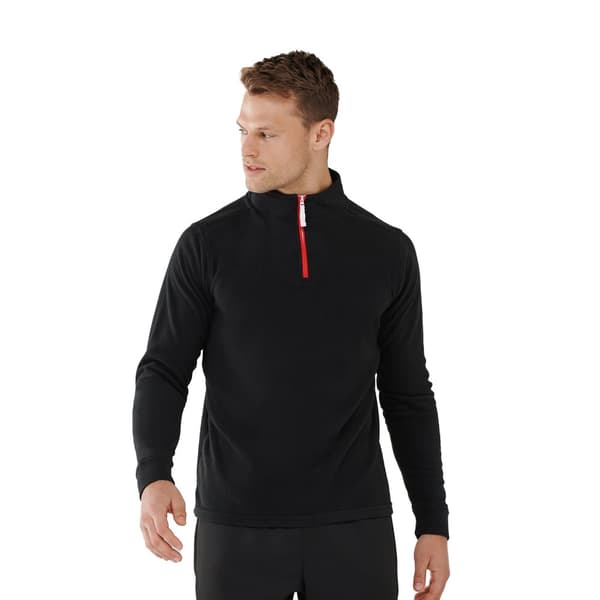 Finden & Hales Mens Microfleece Zip Neck Fleece Top
