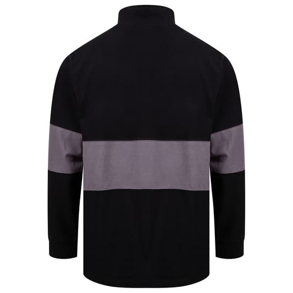 Front Row Unisex Adult Panelled Quarter Zip Jumper
