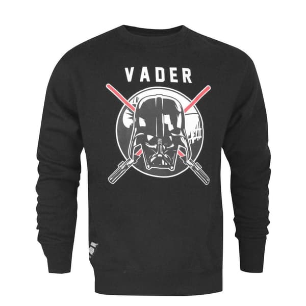 Star Wars Mens Darth Vader Shield Sweatshirt Black M