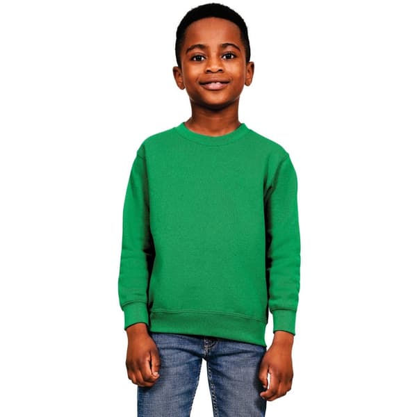 Casual Classics Sweatshirt i blandad ringspunnen bomull för barn