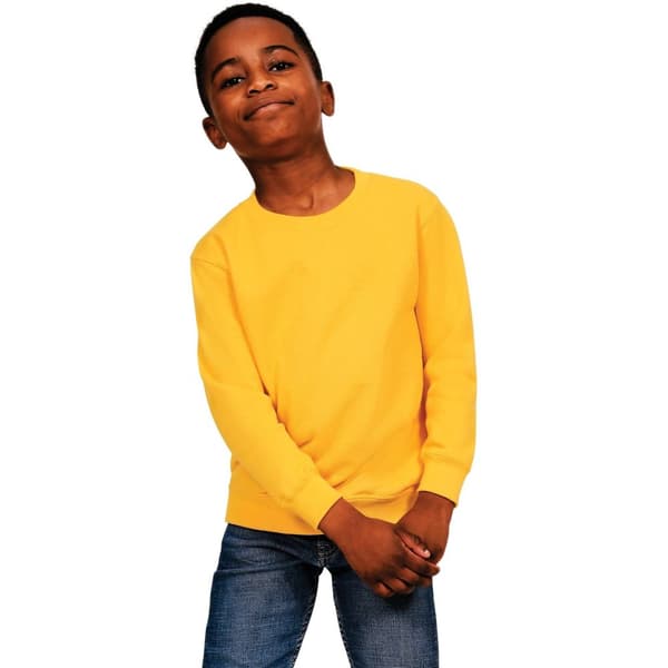 Casual Classics Sweatshirt i blandad ringspunnen bomull för barn