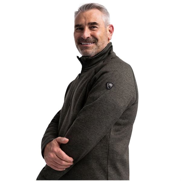 Trespass Mens Corsham Marl Half Zip Fleece Top