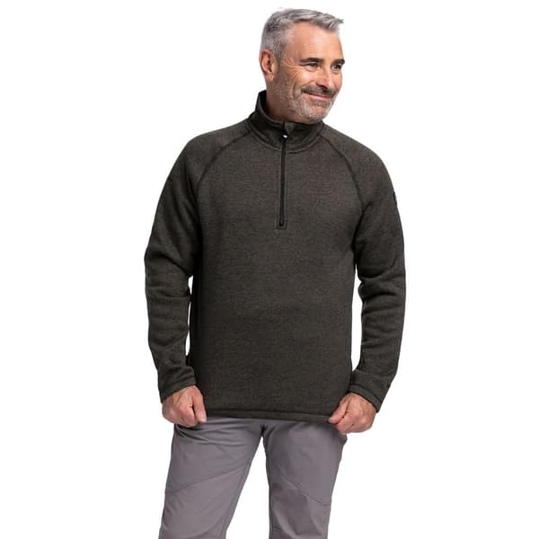 Trespass Mens Corsham Marl Half Zip Fleece Top