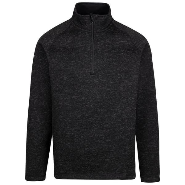 Trespass Mens Corsham Marl Half Zip Fleece Top