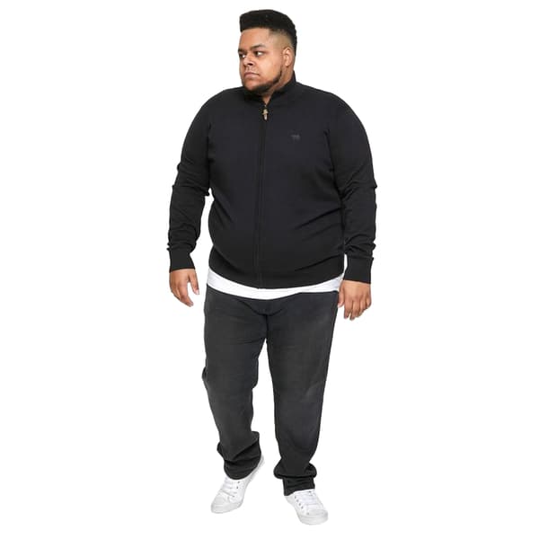 Duke Mens D555 Franco 1 Knitted Full Zip Kingsize Hoodie
