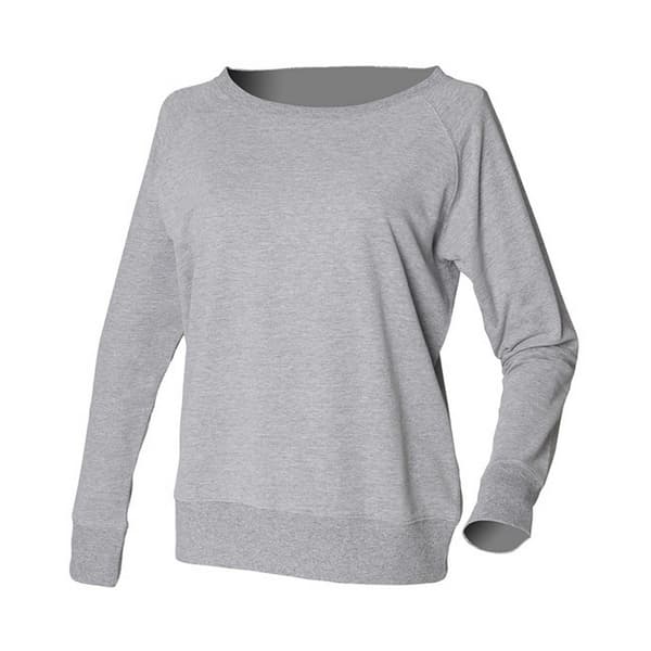 Skinni Fit Womens/Ladies Slounge Heather Sweatshirt