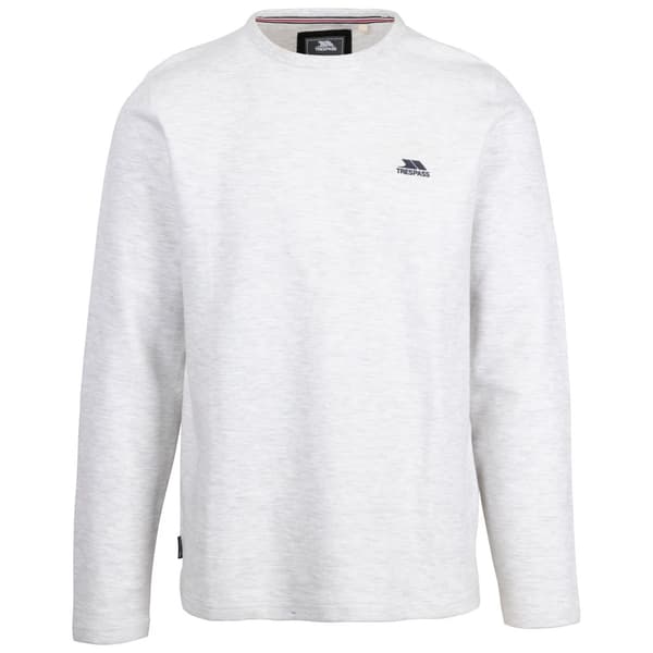 Trespass Mens Calverley Sweatshirt Off White Marl M