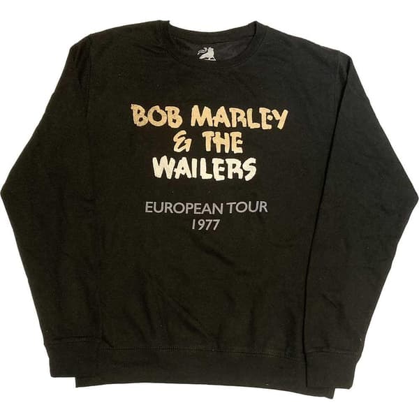 Bob Marley Unisex Adult Wailers European Tour ´77 Sweatshirt