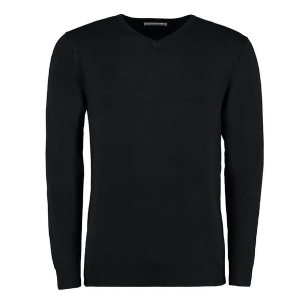 Kustom Kit Mens Arundel V Neck Long-Sleeved Jumper