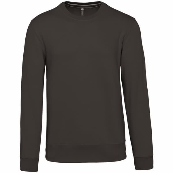 Kariban Sweatshirt med halsringning för män