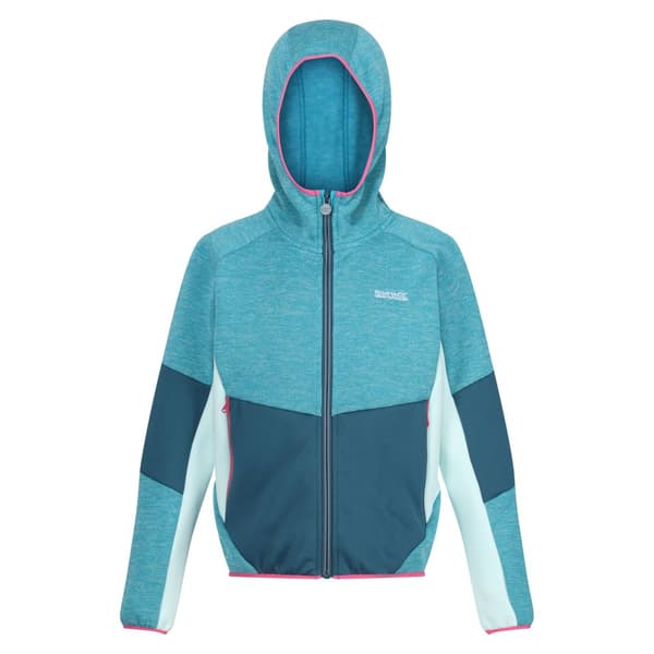 Regatta Childrens/Kids Dissolver VIII Full Zip Fleece Jacket Tahoe Blue/Moroccan Blue/Bleached Aqua 3-4 Years