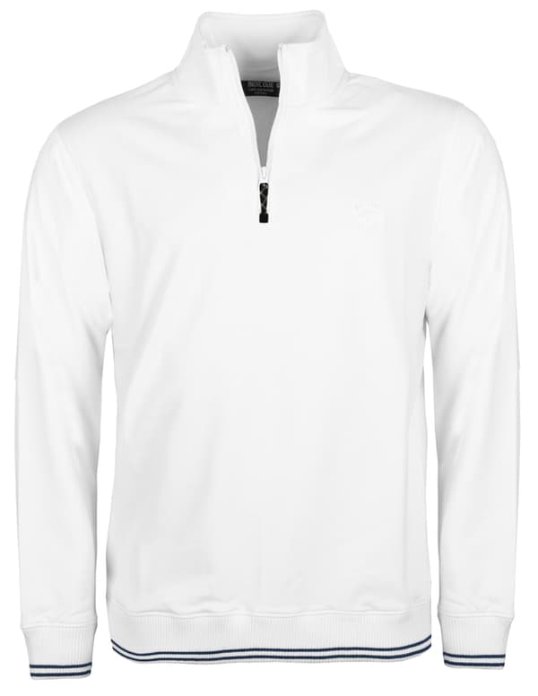 Indicode - Sweatshirt Vobber Kontrastkanter Offwhite M