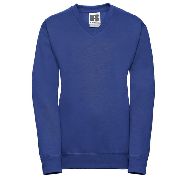 Russell Collection Childrens/Kids V Neck Sweatshirt
