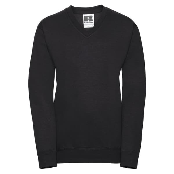 Russell Collection Childrens/Kids V Neck Sweatshirt