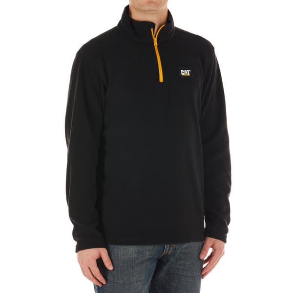 Caterpillar Mens Quarter Zip Fleece Top