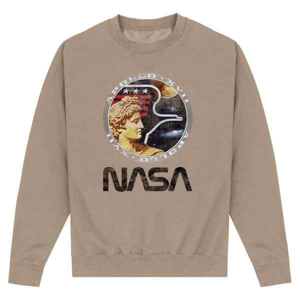 NASA Unisex Vuxen Apollo Sweatshirt Oatmeal L