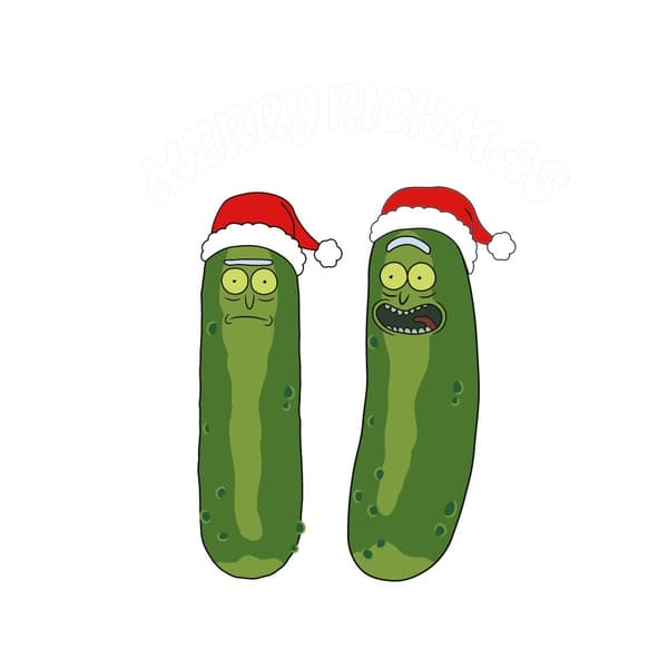 Rick And Morty Unisex Adult Pickle Rick Christmas Sweatshirt