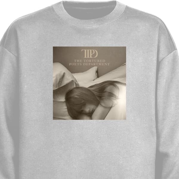 Sweatshirt | Bekväm Collegetröja för Vuxna Taylor Swift - TTPD