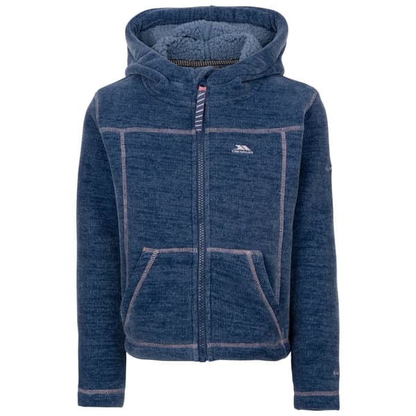 Trespass Girls Cossie Fleece Jacket Denim Blue 9-10 Years