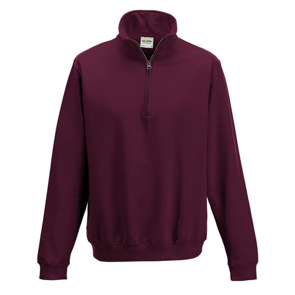 Awdis Mens Sophomore Zip Neck Sweatshirt