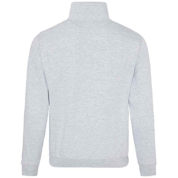 Awdis Mens Sophomore Heather Sweatshirt med dragkedja och halsringning