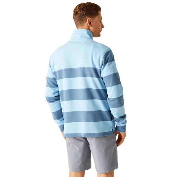 Regatta Mens Agilno Striped Half Zip Fleece Top