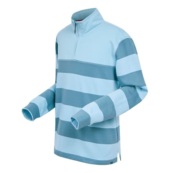 Regatta Mens Agilno Striped Half Zip Fleece Top