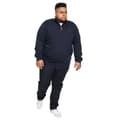 Miniatyrbillede 3 af 4: Duke Mens D555 Giuseppe 2 Knitted Quarter Zip Kingsize Sweatshirt