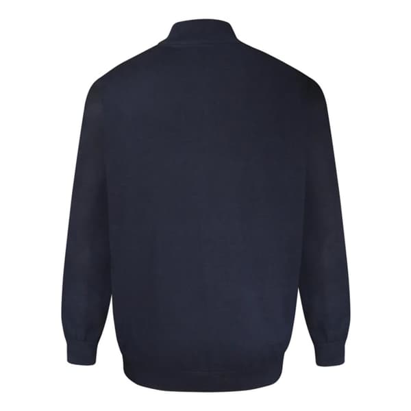 Duke Mens D555 Giuseppe 2 Knitted Quarter Zip Kingsize Sweatshirt