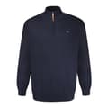 Miniatyrbillede 1 af 4: Duke Mens D555 Giuseppe 2 Knitted Quarter Zip Kingsize Sweatshirt