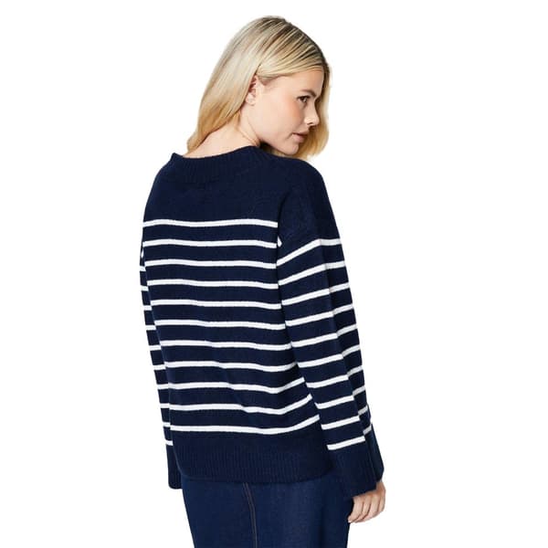 Dorothy Perkins Randig stickad V-halsad tröja för dam och dam