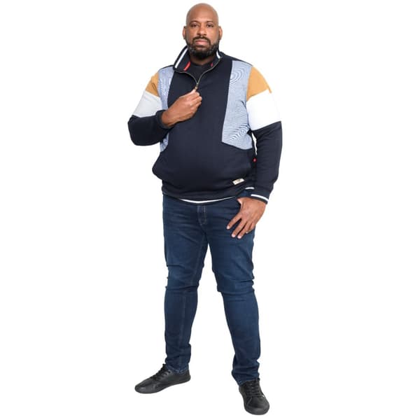Duke Mens D555 Kenington Cut & Sew Quarter Zip Sweatshirt