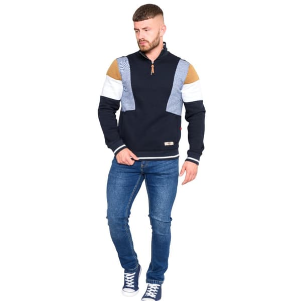 Duke Mens D555 Kenington Cut & Sew Quarter Zip Sweatshirt