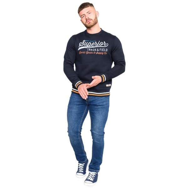 Duke Mens D555 Marlow Superior Track & Field Crew Neck Sweatshirt