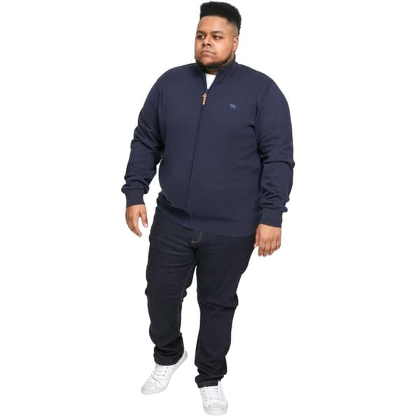 Duke Mens D555 Franco 2 Knitted Full Zip Kingsize Sweatshirt