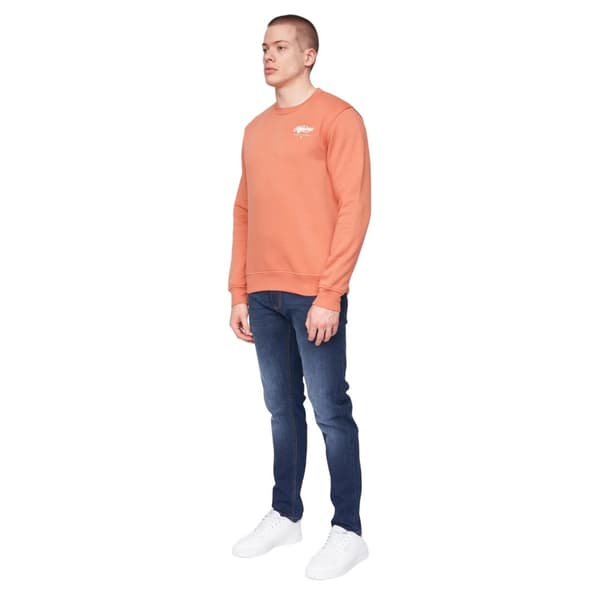 Henleys Sweatshirt med rund hals för herrar Scripthen