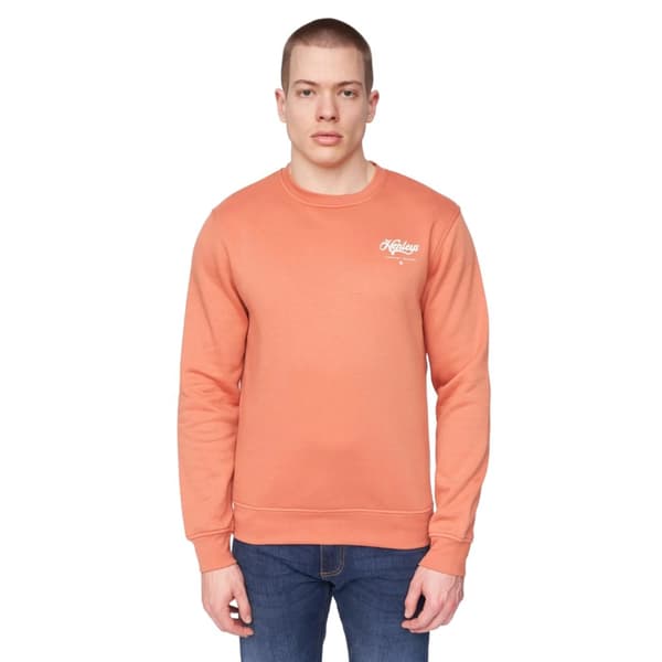 Henleys Sweatshirt med rund hals för herrar Scripthen