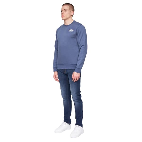 Henleys Sweatshirt med rund hals för herrar Scripthen