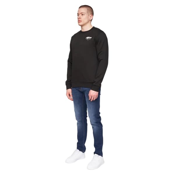 Henleys Sweatshirt med rund hals för herrar Scripthen
