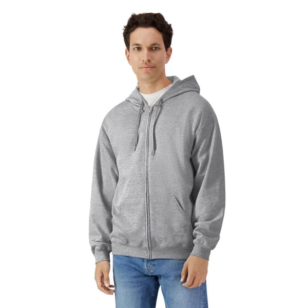 Gildan Mens Softstyle Midweight Hoodie med full dragkedja