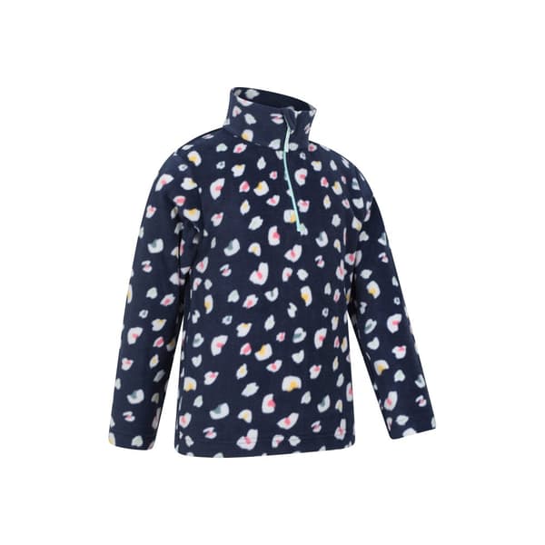 Mountain Warehouse Childrens/Kids Endeavour Animal Print Half Zip Fleece Top