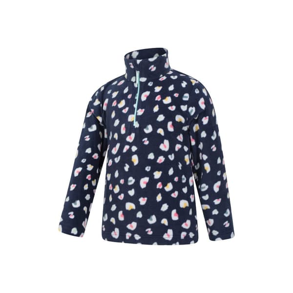 Mountain Warehouse Childrens/Kids Endeavour Animal Print Half Zip Fleece Top